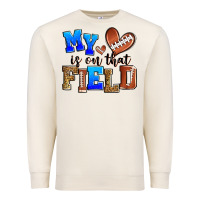 Sandshell my heart is on that field american football Premium Sweatshirt - Zillion Design Studio