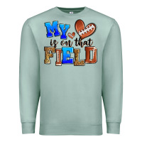 Seafoam my heart is on that field american football Premium Sweatshirt - Zillion Design Studio