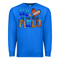 True Royal my heart is on that field american football Premium Sweatshirt - Zillion Design Studio