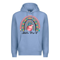 Colony Blue hello pre k Premium Hoodie - JahusDesignShop