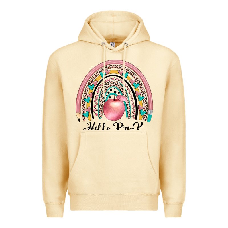 Hello Pre K Premium Hoodie by JahusDesignShop | Teevron