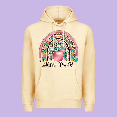 Hello Pre K Premium Hoodie Designed By Jahusdesignshop