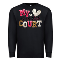 Black my heart is on that court volleyball Premium Sweatshirt - Zillion Design Studio