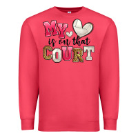 Cardinal my heart is on that court volleyball Premium Sweatshirt - Zillion Design Studio
