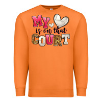Carrot my heart is on that court volleyball Premium Sweatshirt - Zillion Design Studio