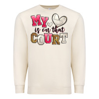 Sandshell my heart is on that court volleyball Premium Sweatshirt - Zillion Design Studio