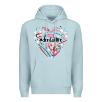 Blue Mist dental life element heart Premium Hoodie - AdoDesignShop