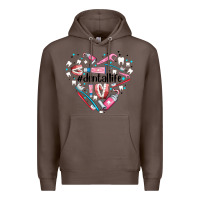 Coffee dental life element heart Premium Hoodie - AdoDesignShop