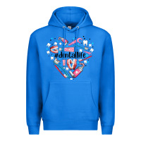 True Royal dental life element heart Premium Hoodie - AdoDesignShop