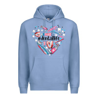 Colony Blue dental life element heart Premium Hoodie - AdoDesignShop
