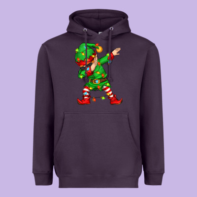 Dabbing Elf Heavyweight Hoodie Designed By Zillion Design Studio