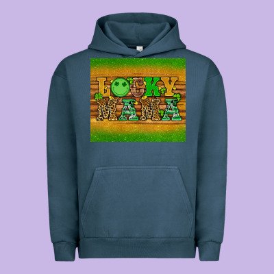 St Patricks Day Lucky Mama Urban Hoodie Designed By Artiststas
