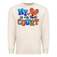 Sandshell my heart is on that court basketball Premium Sweatshirt - Zillion Design Studio