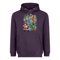 Plum dabbing christmas Heavyweight Hoodie - Zillion Design Studio