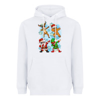 White dabbing christmas Heavyweight Hoodie - Zillion Design Studio