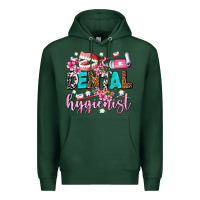 Sports Green dental hygienist Premium Hoodie - AdoDesignShop