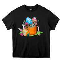 Black Easter Coffee Heavy Core Tee - CowhideDigitalArt