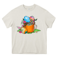 Cream Easter Coffee Heavy Core Tee - CowhideDigitalArt