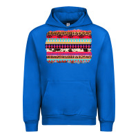 Cobalt aztec western leopard cowhide background Urban Hoodie - AdoDesignShop