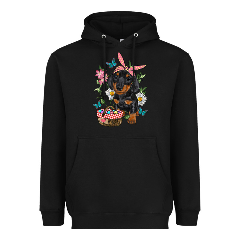 Easter Dachshund Heavyweight Hoodie by RanaPortraitStore | Teevron