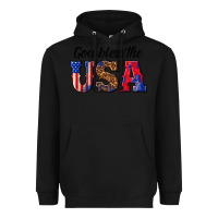 Black god bless the usa Heavyweight Hoodie - texasbilliewilder