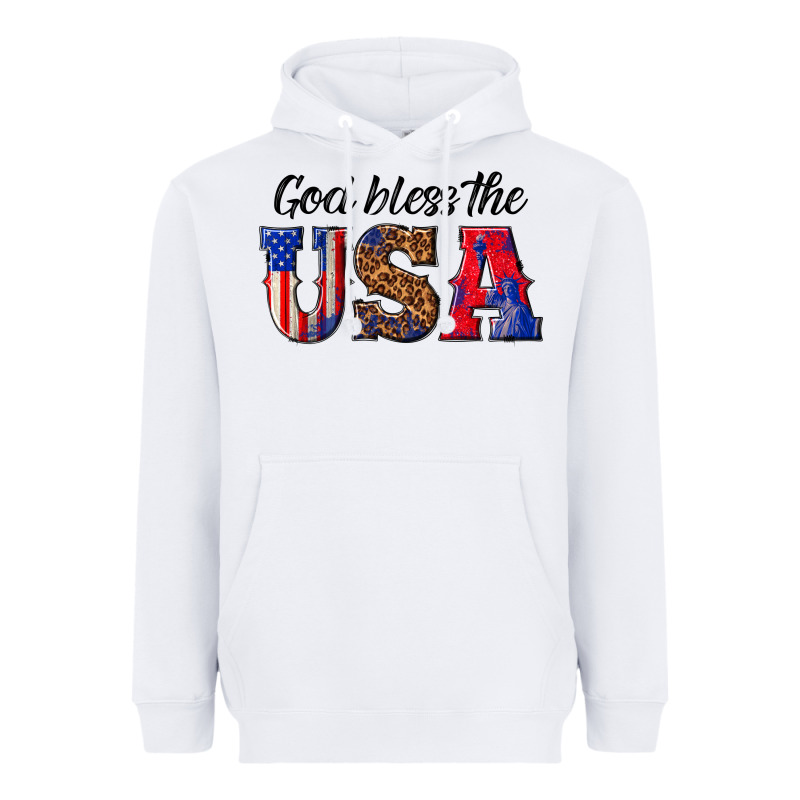 God Bless The Usa Heavyweight Hoodie by texasbilliewilder | Teevron