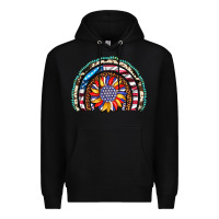 Black sunflower american flag leopard gemstone cowhide rainbow Premium Hoodie - Artiststas