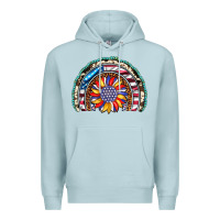 Blue Mist sunflower american flag leopard gemstone cowhide rainbow Premium Hoodie - Artiststas