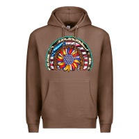 Chestnut sunflower american flag leopard gemstone cowhide rainbow Premium Hoodie - Artiststas