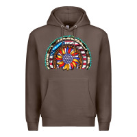 Coffee sunflower american flag leopard gemstone cowhide rainbow Premium Hoodie - Artiststas