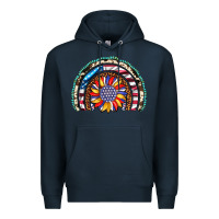 Navy sunflower american flag leopard gemstone cowhide rainbow Premium Hoodie - Artiststas