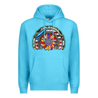 Ocean Blue sunflower american flag leopard gemstone cowhide rainbow Premium Hoodie - Artiststas