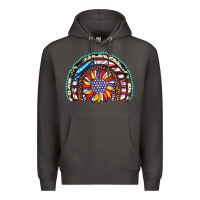 Smoke sunflower american flag leopard gemstone cowhide rainbow Premium Hoodie - Artiststas