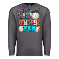 Charcoal Heather i will always be your biggest fan volleyball Premium Sweatshirt - Zillion Design Studio