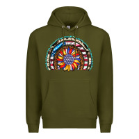 Army Green sunflower american flag leopard gemstone cowhide rainbow Premium Hoodie - Artiststas