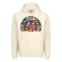 Sandshell sunflower american flag leopard gemstone cowhide rainbow Premium Hoodie - Artiststas