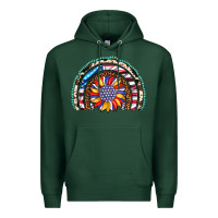 Sports Green sunflower american flag leopard gemstone cowhide rainbow Premium Hoodie - Artiststas