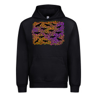 Halloween Leopard Bat Background Urban Hoodie | Teevron