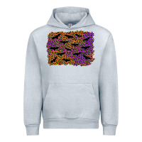 Heather Grey halloween leopard bat background Urban Hoodie - AdoDesignShop