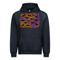 Navy halloween leopard bat background Urban Hoodie - AdoDesignShop