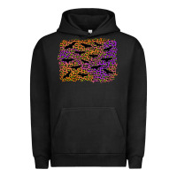 Pigment Black halloween leopard bat background Urban Hoodie - AdoDesignShop