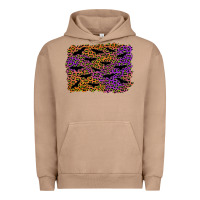 Pigment Burro halloween leopard bat background Urban Hoodie - AdoDesignShop