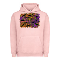 Pigment Salmon halloween leopard bat background Urban Hoodie - AdoDesignShop