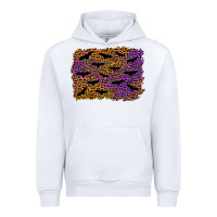 White halloween leopard bat background Urban Hoodie - AdoDesignShop