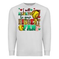 Dove Grey i will always be your biggest fan softball Premium Sweatshirt - Zillion Design Studio