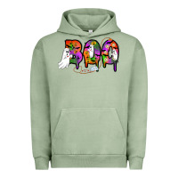 Pigment Oil Green halloween boo Urban Hoodie - AdoDesignShop
