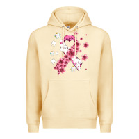 Pina Colada teeth and flower cancer ribbon Premium Hoodie - AdoDesignShop