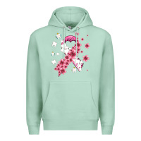 Seafoam teeth and flower cancer ribbon Premium Hoodie - AdoDesignShop