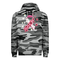 Slate Camo teeth and flower cancer ribbon Premium Hoodie - AdoDesignShop