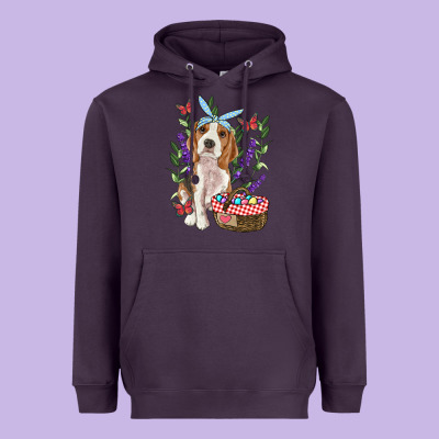 Heavyweight Hoodie easter beagle